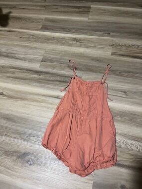 Billabong Rust-Orange Overall Shorts